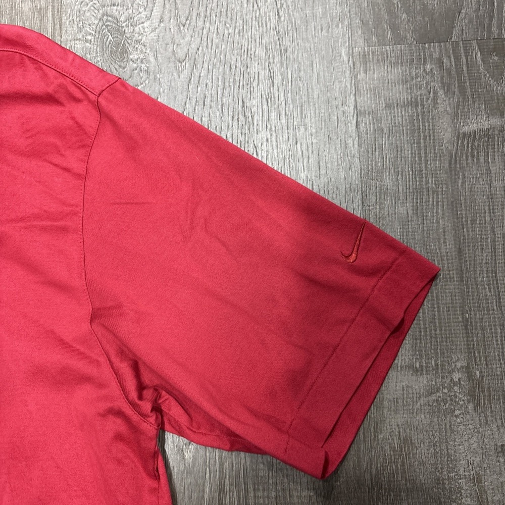 Vintage 90s Nike Golf Polo Shirt Mens Size Large Red Short Sleeve Pullover * - Picture 5 of 11